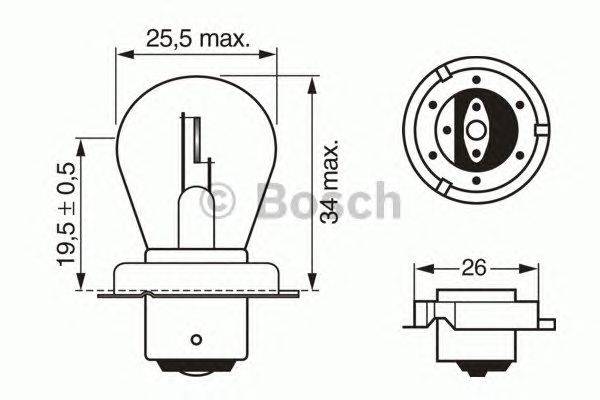 Лампа накаливания BOSCH 1 987 302 606