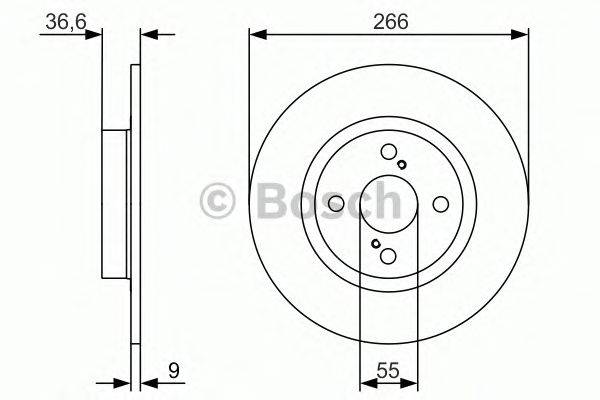 Тормозной диск BOSCH 0 986 479 977