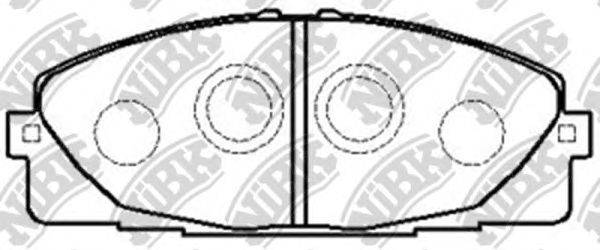 Комплект тормозных колодок, дисковый тормоз NiBK PN1516