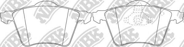 Комплект тормозных колодок, дисковый тормоз NiBK PN0340