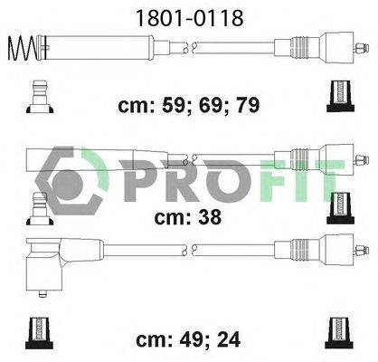 Комплект проводов зажигания PROFIT 1801-0118