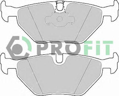 Комплект тормозных колодок, дисковый тормоз PROFIT 5000-1075