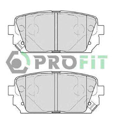 Комплект тормозных колодок, дисковый тормоз PROFIT 5000-4193