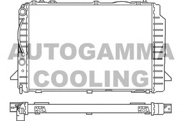 Радиатор, охлаждение двигателя AUTOGAMMA 100052