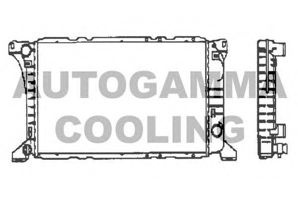 Радиатор, охлаждение двигателя AUTOGAMMA 100393