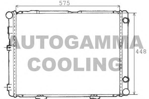 Радиатор, охлаждение двигателя AUTOGAMMA 100523