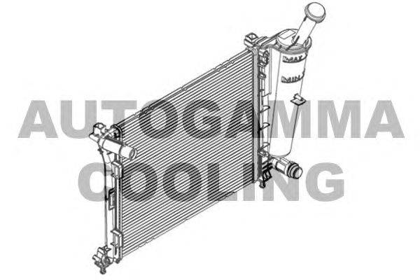Радиатор, охлаждение двигателя AUTOGAMMA 107088