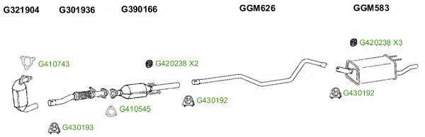 Система выпуска ОГ GT Exhaust 10154