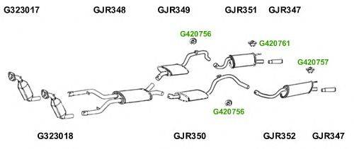 Система выпуска ОГ GT Exhaust 10427