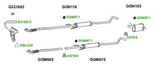 Система выпуска ОГ GT Exhaust 10544