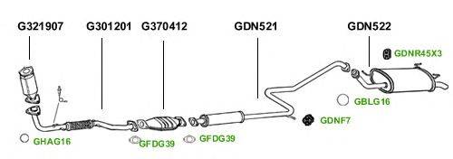 Система выпуска ОГ GT Exhaust 1349