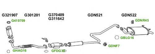 Система выпуска ОГ GT Exhaust 1355