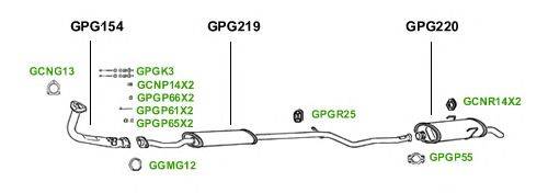 Система выпуска ОГ GT Exhaust 1478