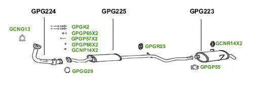 Система выпуска ОГ GT Exhaust 1479