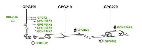 Система выпуска ОГ GT Exhaust 1488