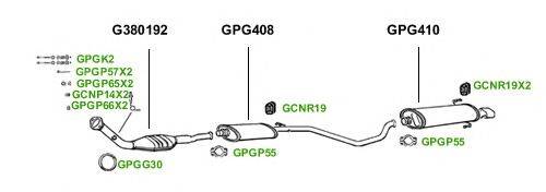 Система выпуска ОГ GT Exhaust 1597