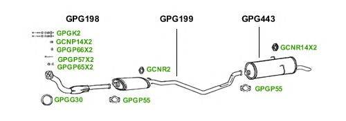 Система выпуска ОГ GT Exhaust 1681