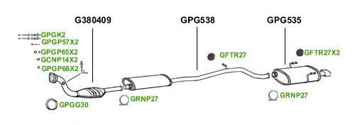 Система выпуска ОГ GT Exhaust 1707
