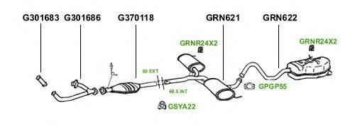 Система выпуска ОГ GT Exhaust 1833