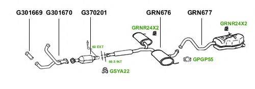 Система выпуска ОГ GT Exhaust 1834