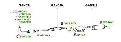 Система выпуска ОГ GT Exhaust 1936