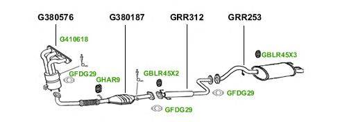 Система выпуска ОГ GT Exhaust 1958