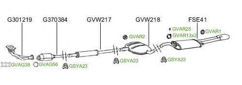 Система выпуска ОГ GT Exhaust 2168