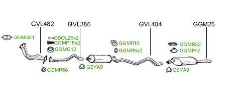 Система выпуска ОГ GT Exhaust 2326