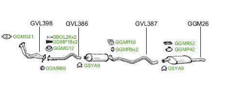 Система выпуска ОГ GT Exhaust 2328