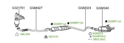 Система выпуска ОГ GT Exhaust 2440