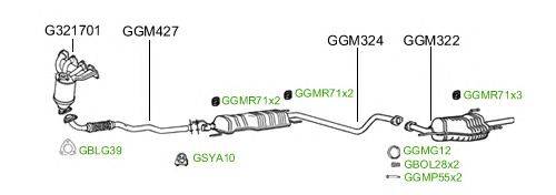 Система выпуска ОГ GT Exhaust 2446