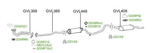 Система выпуска ОГ GT Exhaust 2482