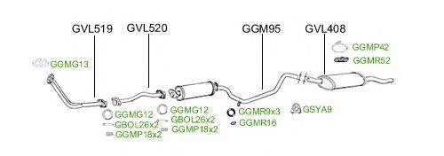 Система выпуска ОГ GT Exhaust 2486