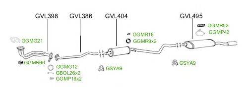 Система выпуска ОГ GT Exhaust 2497