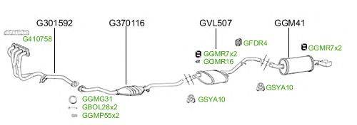 Система выпуска ОГ GT Exhaust 2504