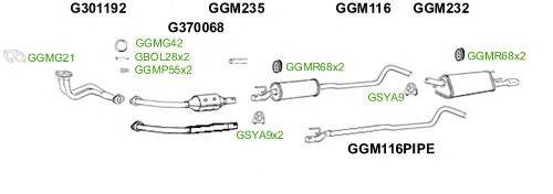 Система выпуска ОГ GT Exhaust 2581