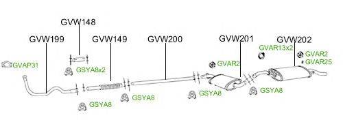 Система выпуска ОГ GT Exhaust 2715
