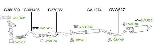 Система выпуска ОГ GT Exhaust 2740