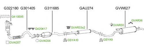 Система выпуска ОГ GT Exhaust 2741