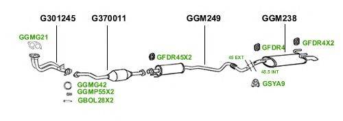 Система выпуска ОГ GT Exhaust 3833