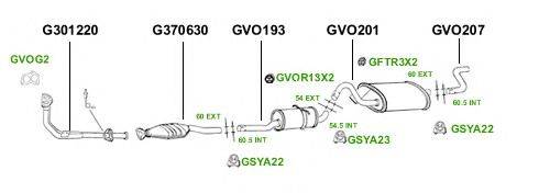 Система выпуска ОГ GT Exhaust 3871