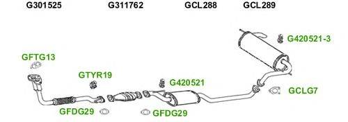 Система выпуска ОГ GT Exhaust 3987