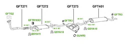 Система выпуска ОГ GT Exhaust 4239