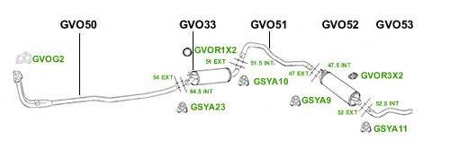 Система выпуска ОГ GT Exhaust 4248