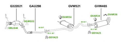 Система выпуска ОГ GT Exhaust 4340