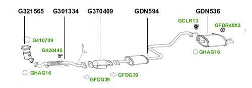 Система выпуска ОГ GT Exhaust 4346