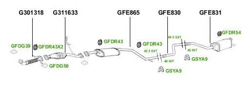 Система выпуска ОГ GT Exhaust 4395