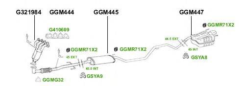 Система выпуска ОГ GT Exhaust 4411