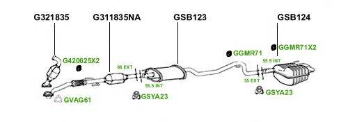 Система выпуска ОГ GT Exhaust 4418