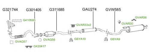 Система выпуска ОГ GT Exhaust 4697